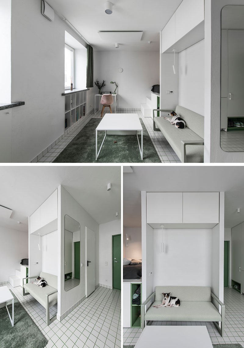 立陶宛 25m²色彩主题微型公寓 | 小空间大设计-13