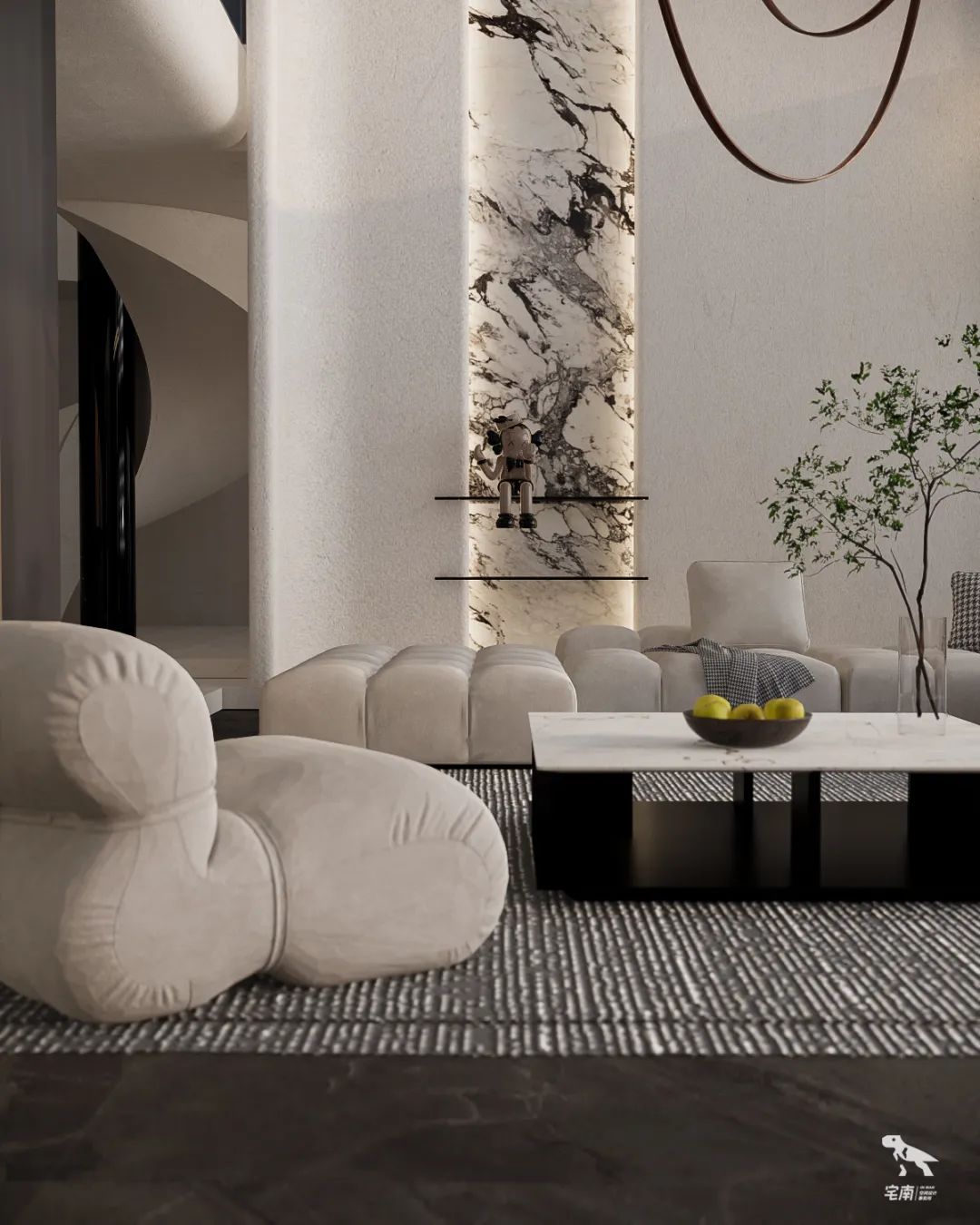 折衷主义的自然居所丨中国内江丨宅南空间设计事务所-26