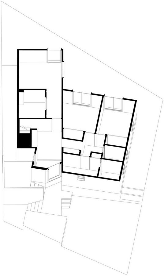 日本宝冢 Nomura24 别墅——白色木质结构与多边形空间之美-40