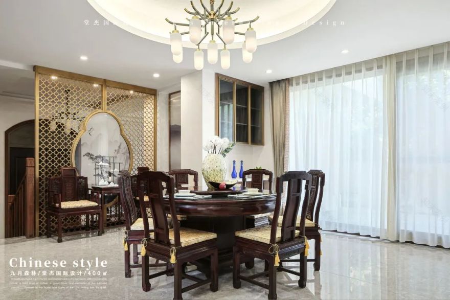 九月森林诗意栖居 · 400㎡新中式别墅丨中国南京丨堂杰国际设计-34