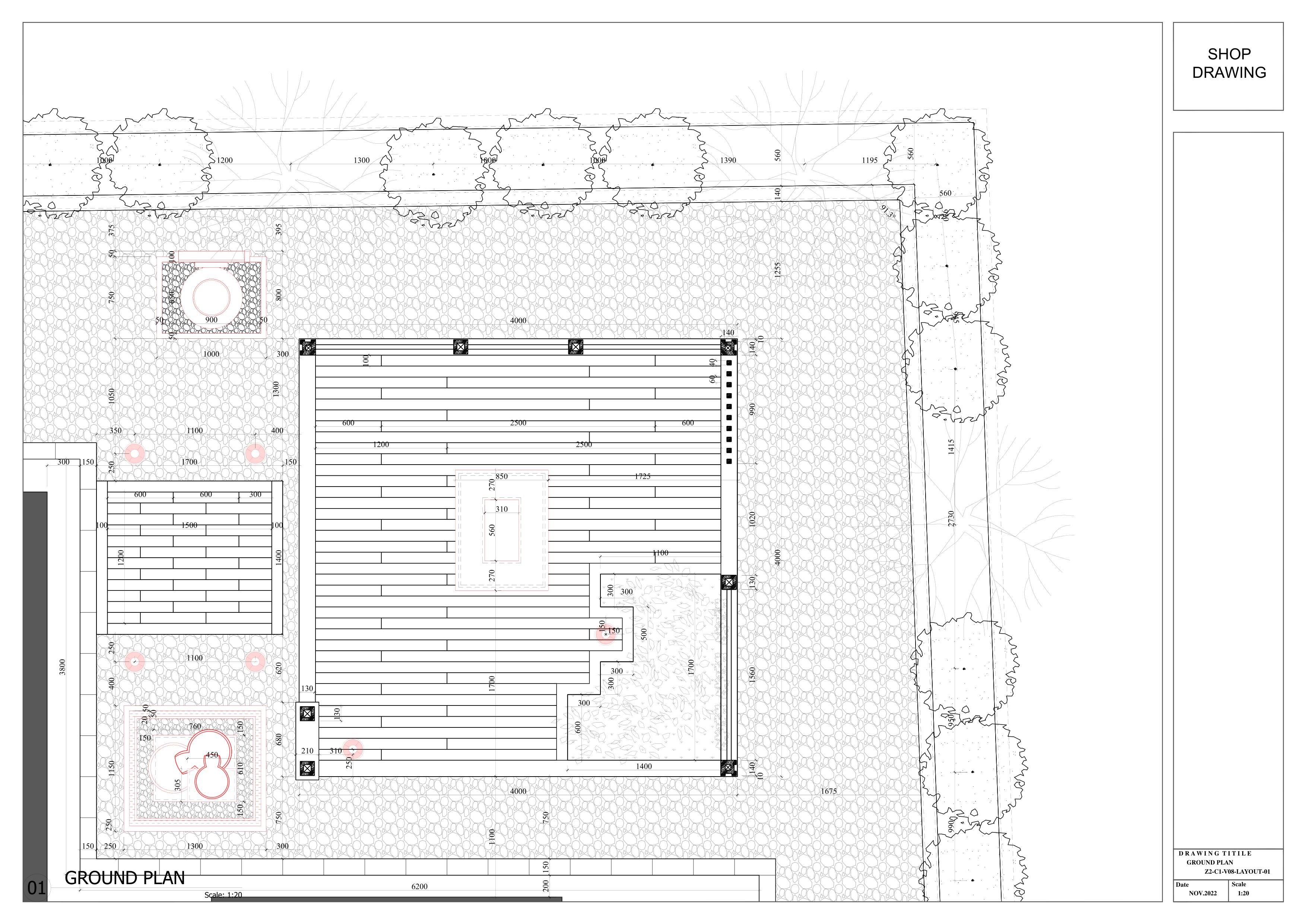 Villa Landscape in Lebanon- Shop Drawing-0