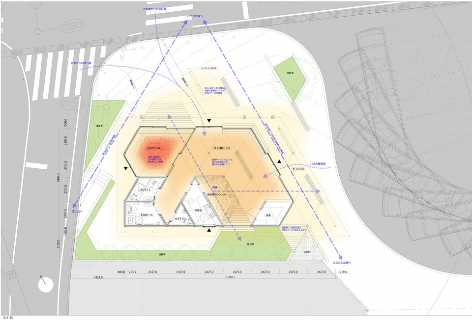 日本山中湖村巴士站与游客中心 | 木制网格系统的社区枢纽-6