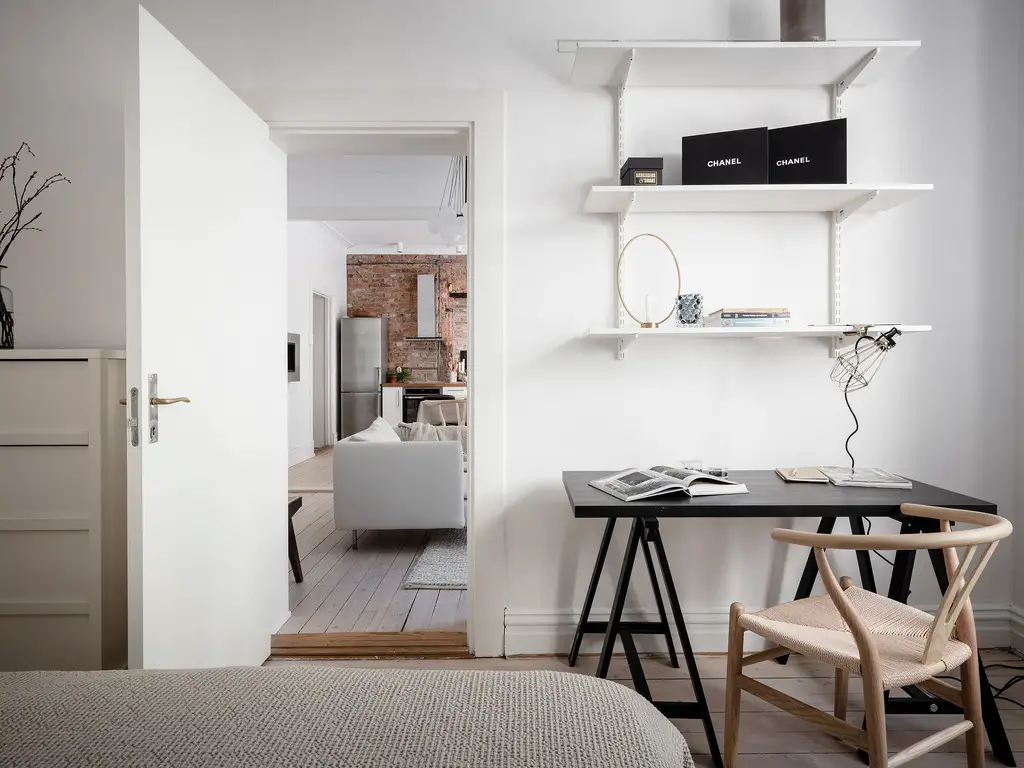 瑞典 1913 年老建筑中的经典斯堪的纳维亚风格公寓-7