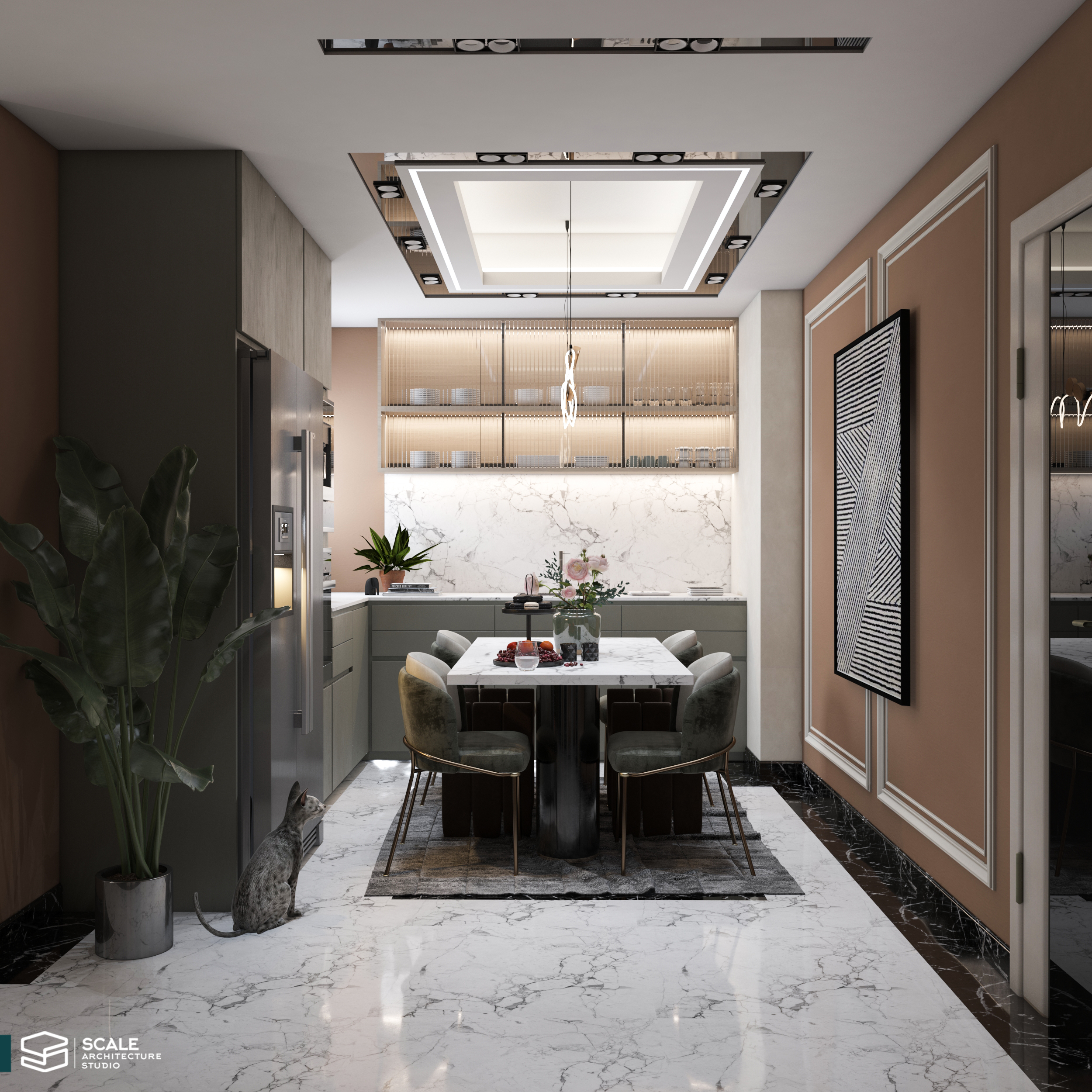新古典主义居住区域设计丨Scale Architecture studio office-7