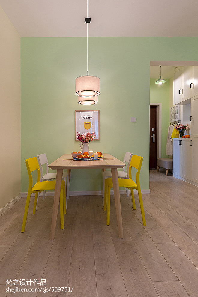 15万元三居70平米装修案例·效果图  麦田里的向日葵丨梵之设计-20