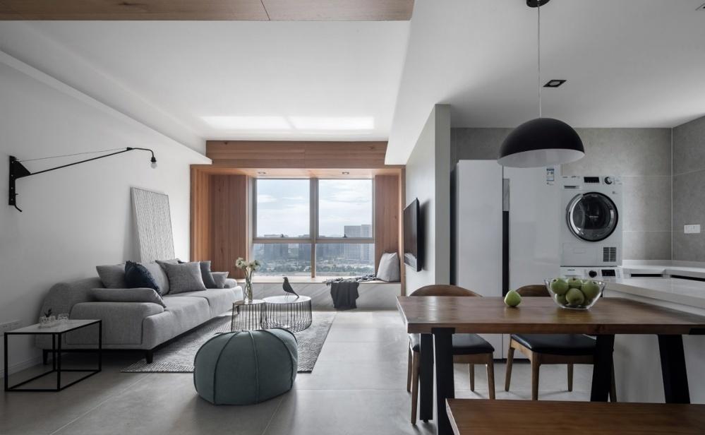 菲拉设计丨平层北欧休闲风，原木元素打造舒适空间-7