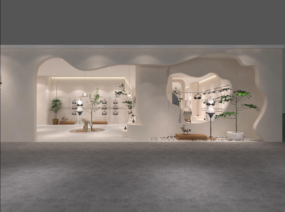 现代简约韩风内衣店设计-0