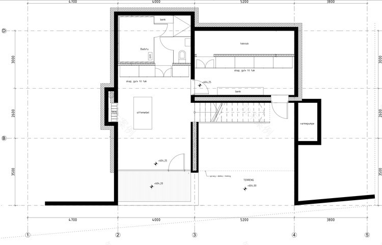 挪威滑雪胜地混凝土住宅,融入自然景观-5