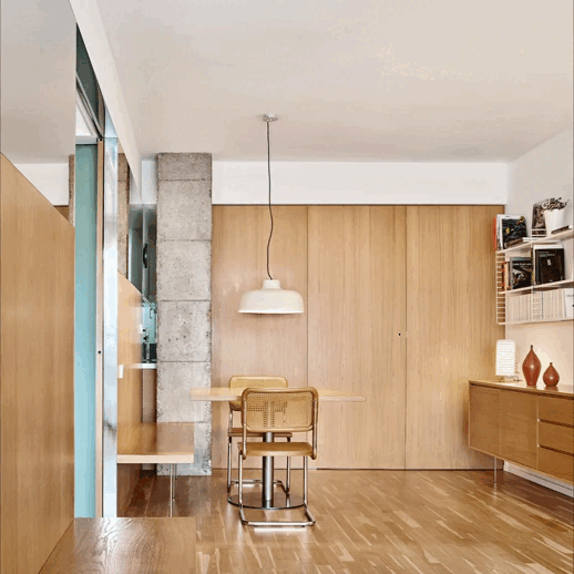 巴塞罗那 90 平米狭小公寓的现代主义改造-19