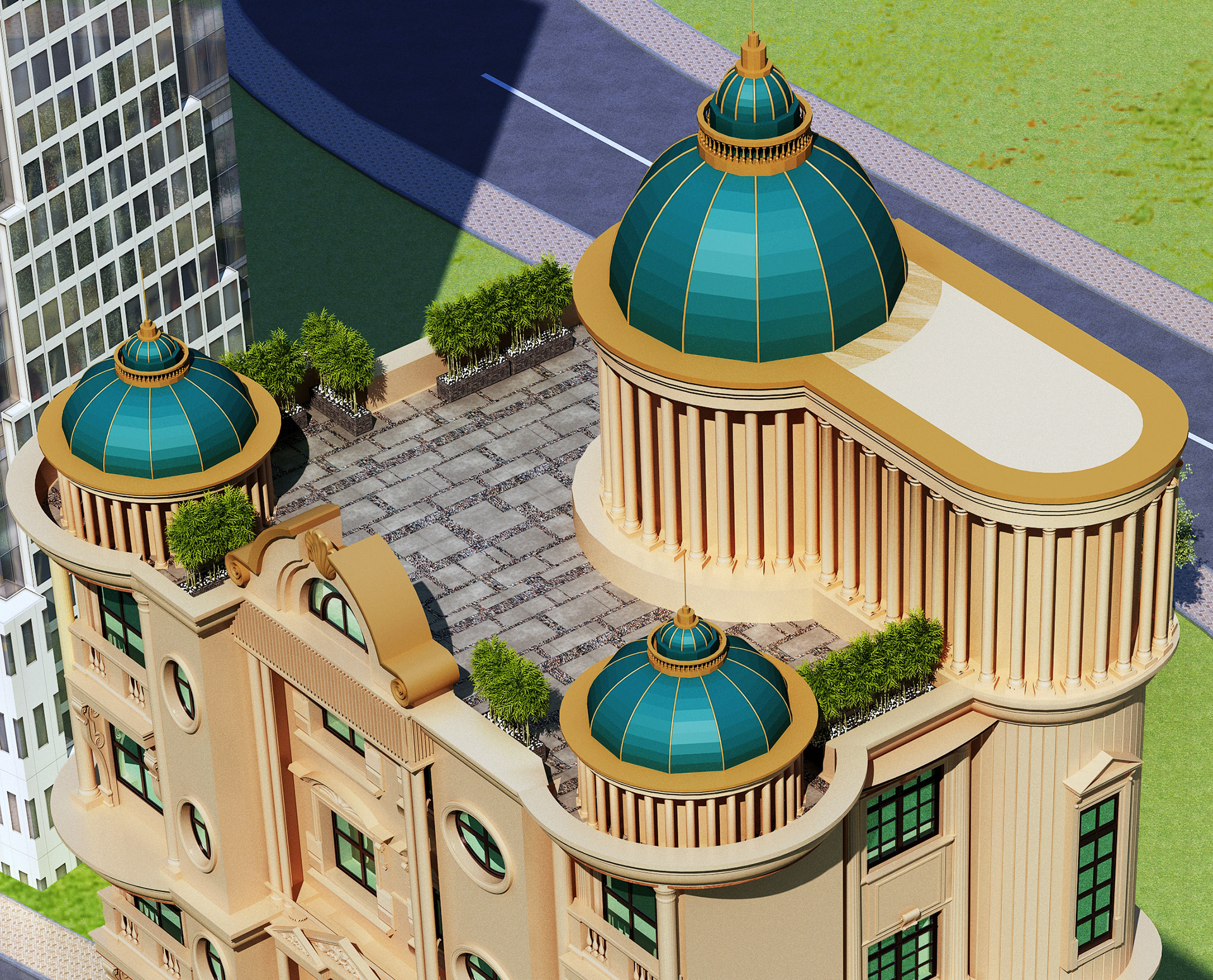 古典住宅建筑丨prafulla3d-8