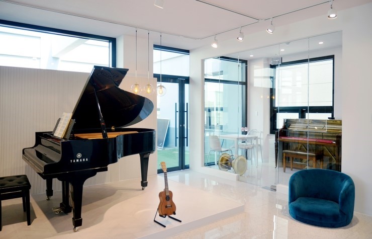 简约白调音乐学校 打造优雅氛围-2