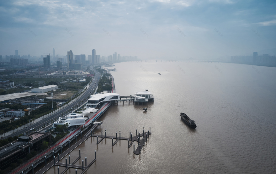 中国温州瓯江新外滩1·8公里,瓯江光影码头规划丨非静止建筑设计-32