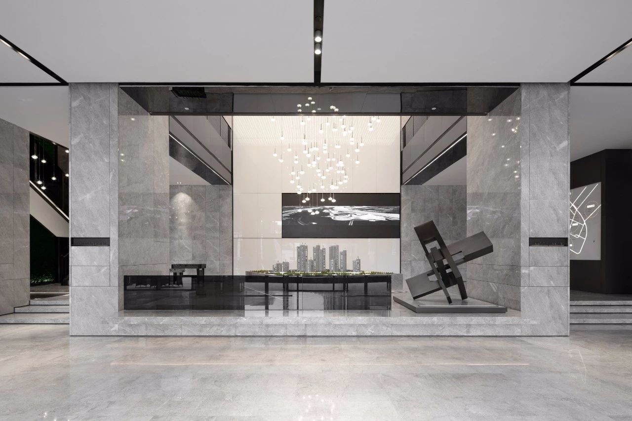 融创哈尔滨四季印象营销中心与样板房 | 东西方文化交融的现代空间设计-3
