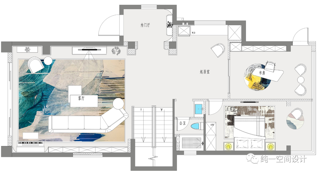 《花朝月夕》别墅设计丨中国南京丨纯一空间设计-47