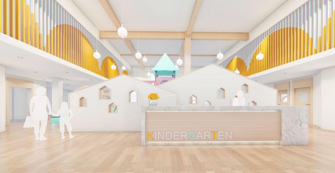 自然原木色的幼儿园设计-10