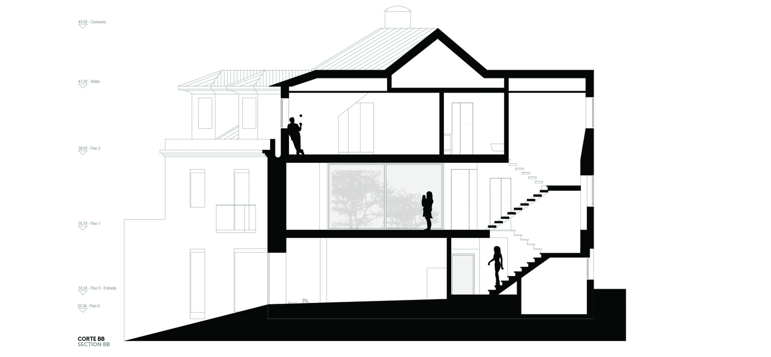 里斯本塔帕达教堂旁现代家庭住宅-69