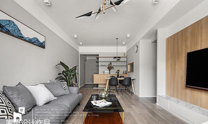 广州家语设计丨平层丨90m²的小家，装我最爱的现代风，美醉了-6