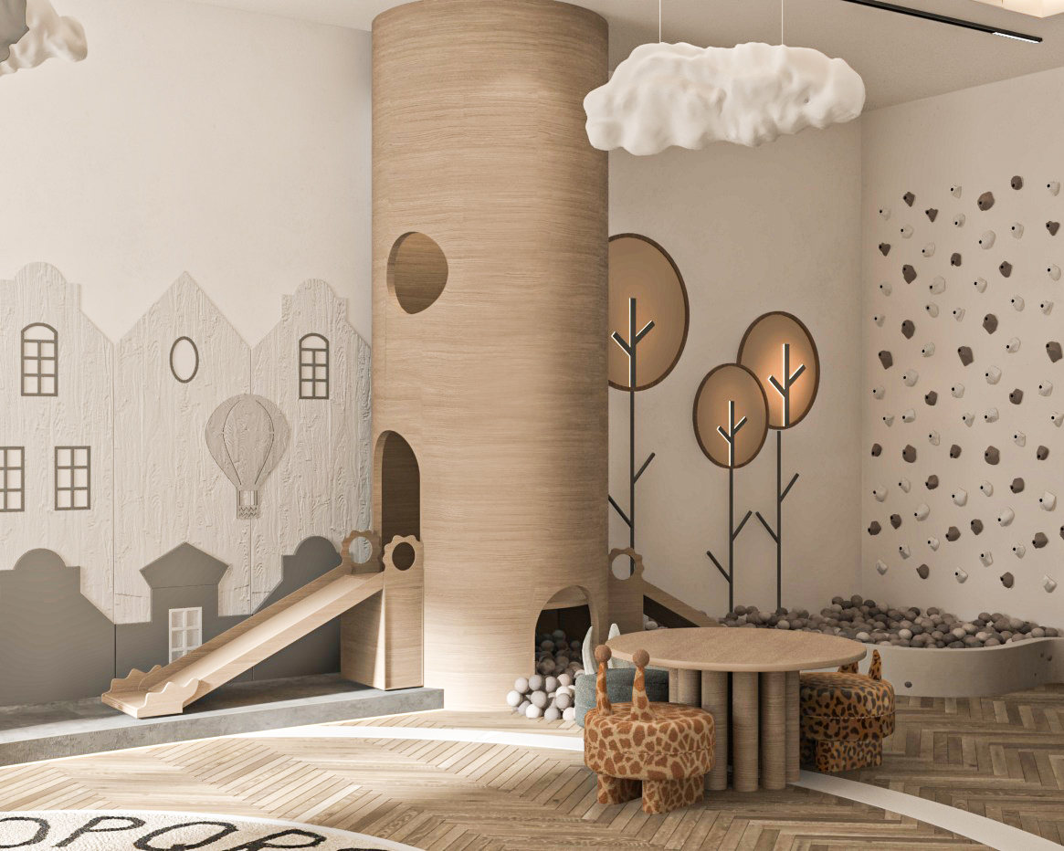 children's playroom in a villa-0