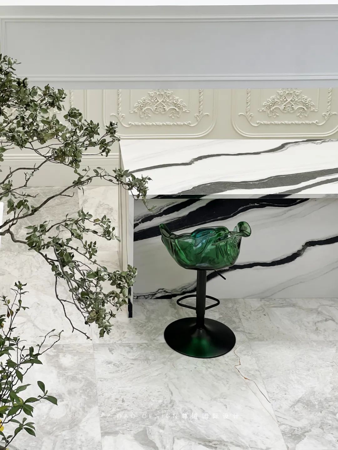 合肥『国贸天成』360㎡奶油法式风叠墅丨尊道国际设计-82