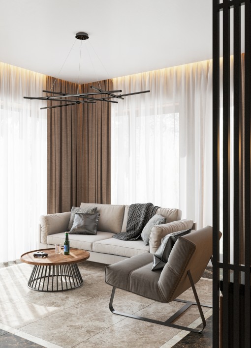 带休息区的桑拿房室内设计-7