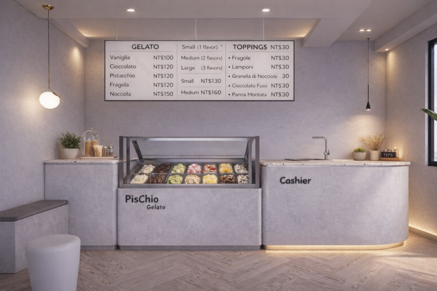 Pischio Gelato 義式冰淇淋店丨中国台湾-8