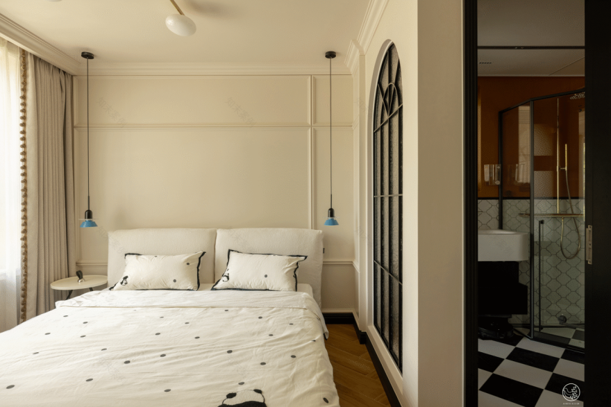 300㎡跃层,在光与曲线里,把生活安稳下来-46