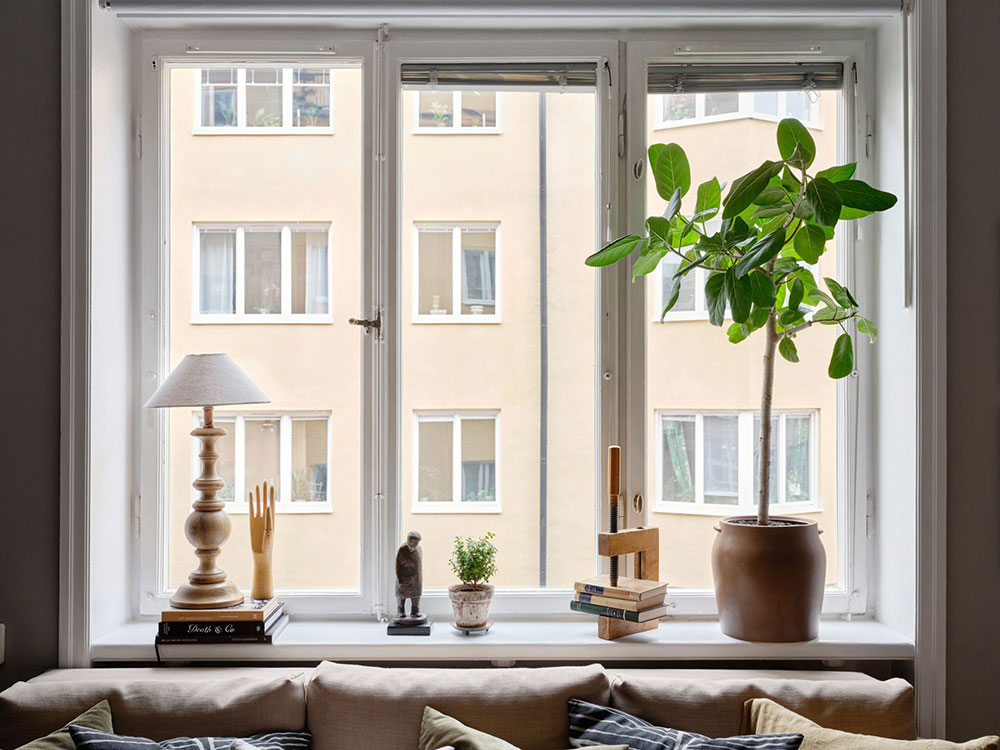 斯德哥尔摩 45 平米小公寓的蓝墙魅力-5