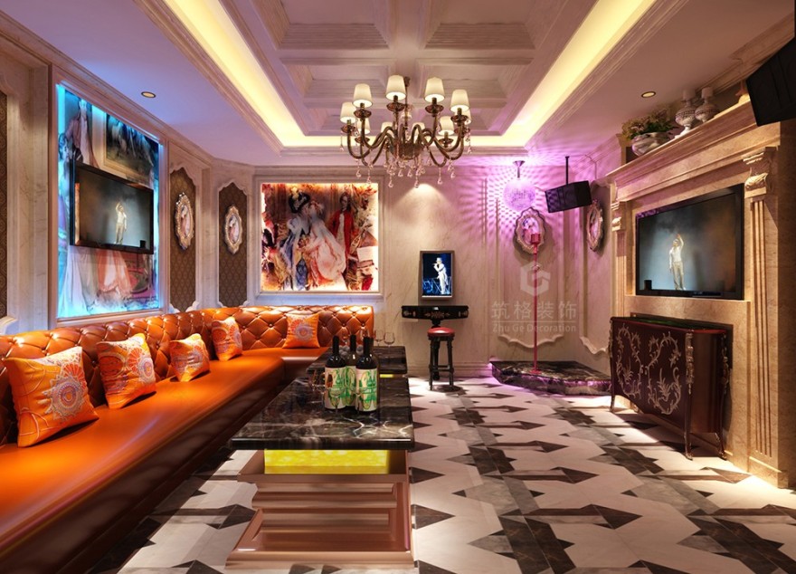 艾美KTV案例3丨成都量贩式KTV装修设计公司-7