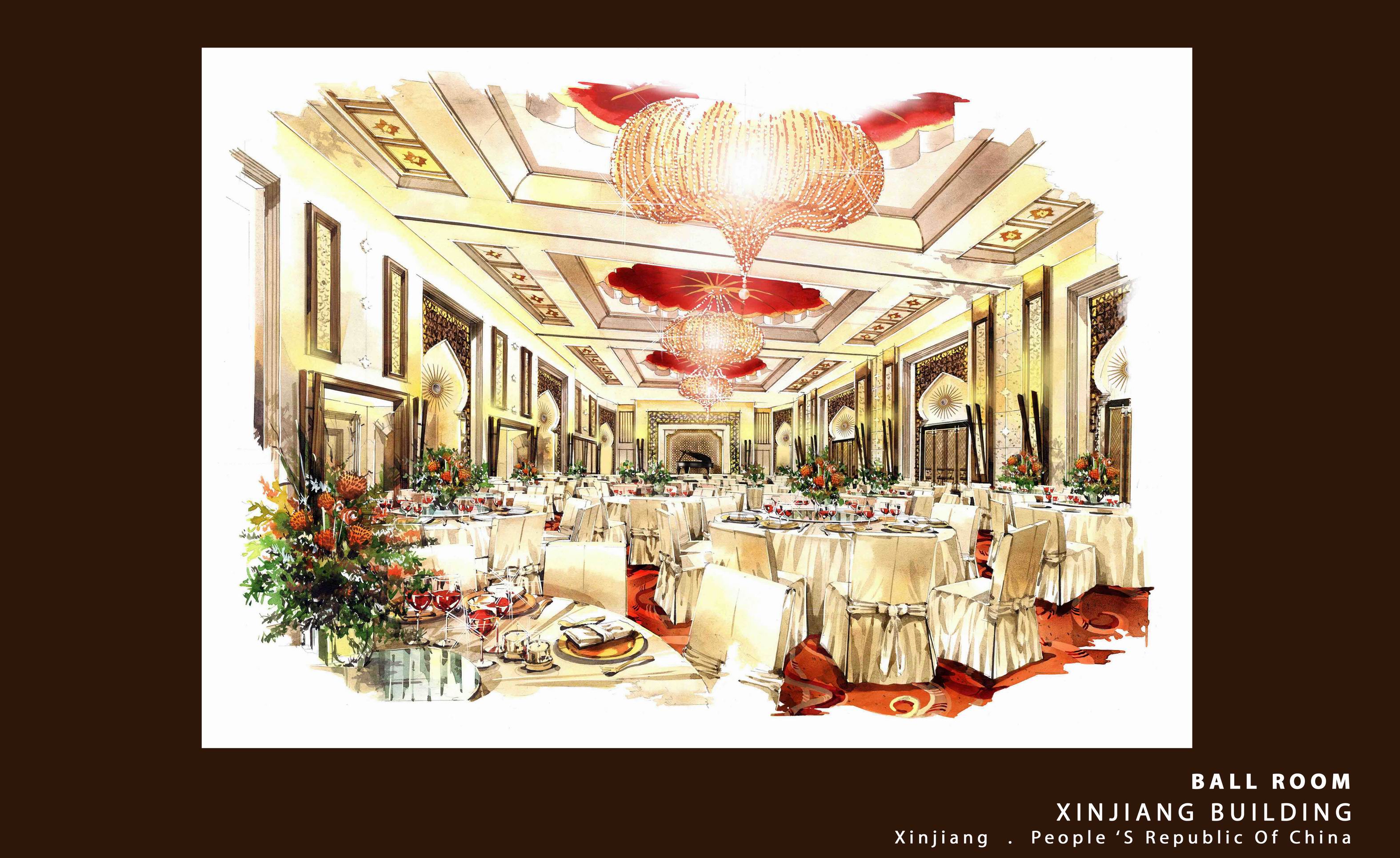 北京新疆大厦设计方案（手绘版）-9