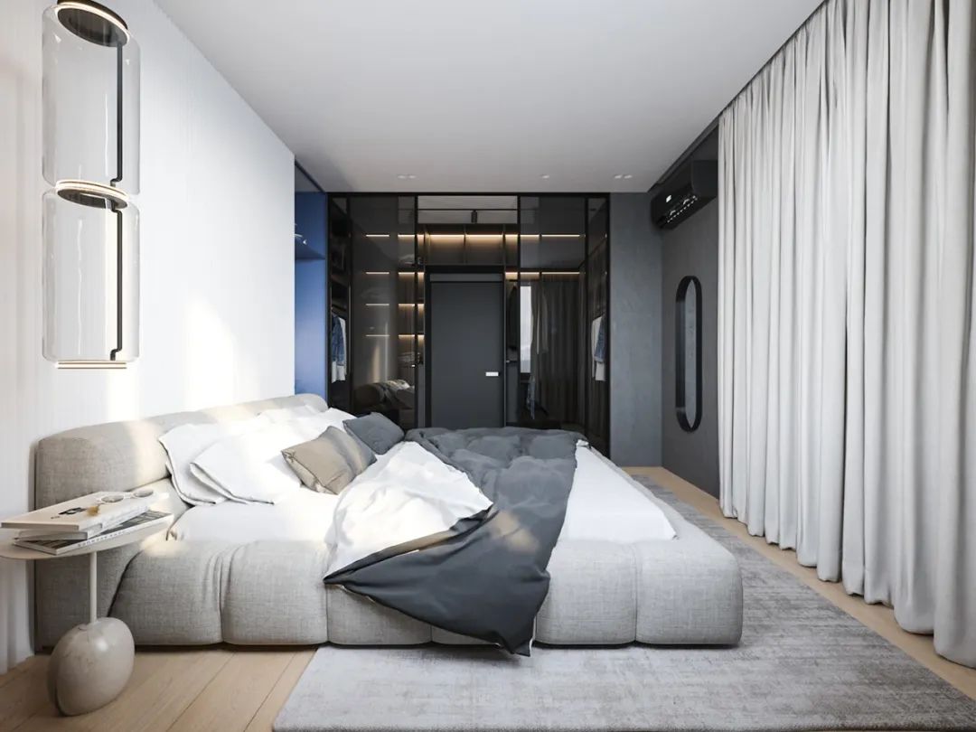 TSAUNYA 工作室现代住宅设计 | 灰木色系蓝色打造精致生活空间-25