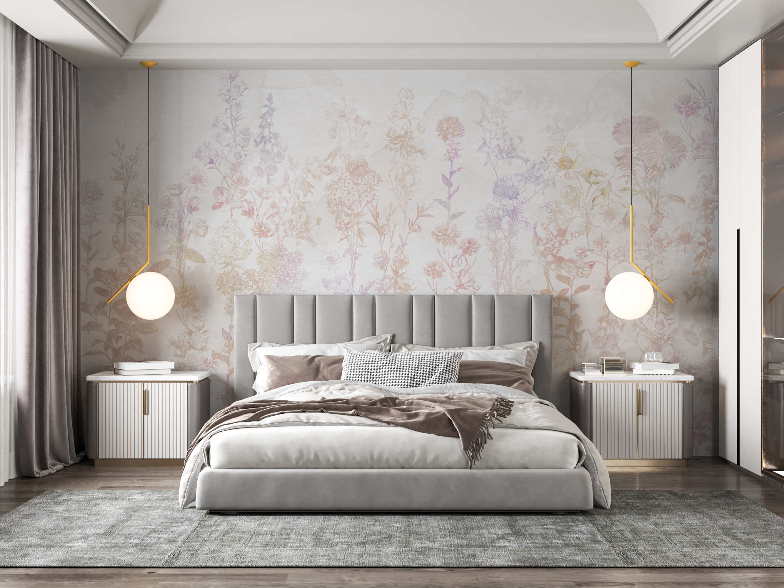 Watercolor mood. Wallpaper and textile print-3