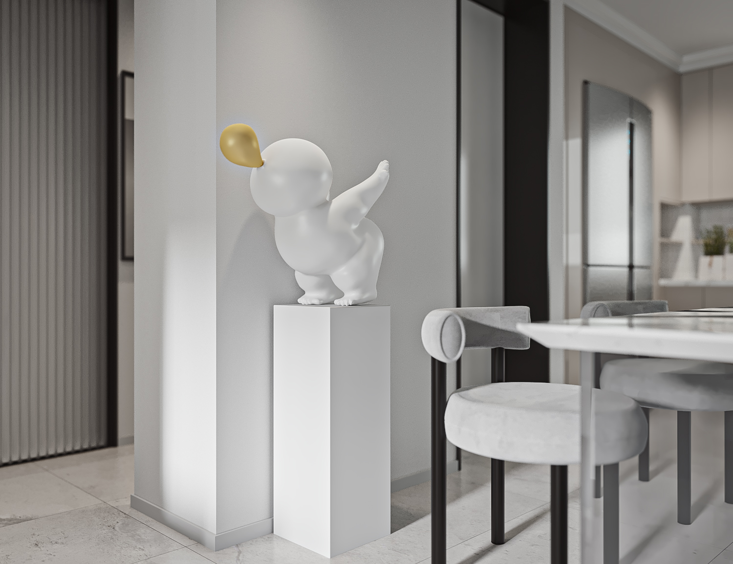 新一设计 | 3Dmax 打造极致留白空间-10