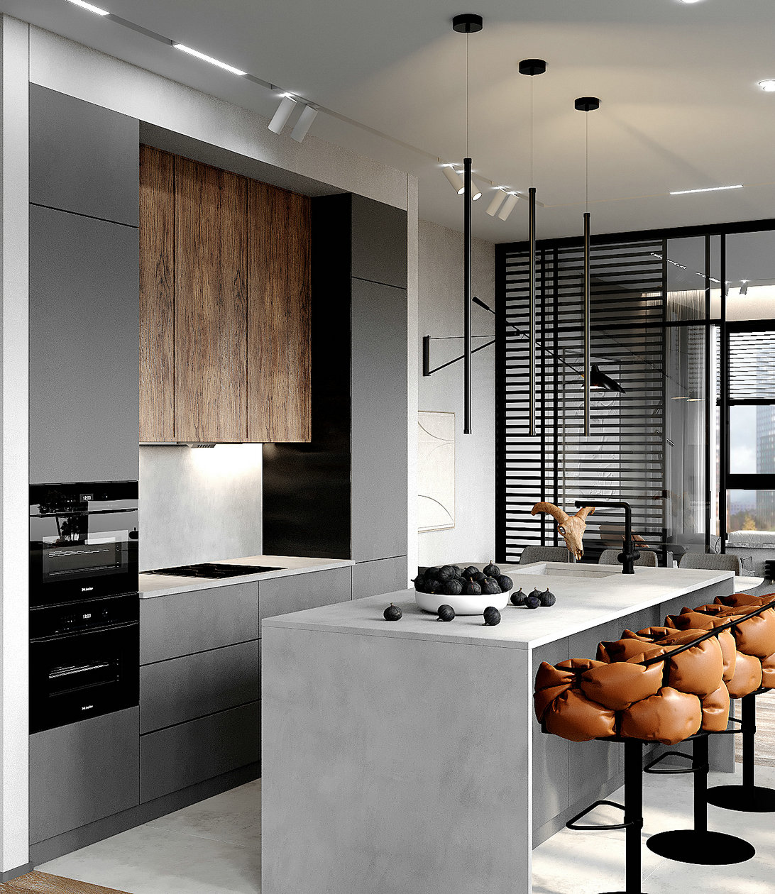 深色系小空间公寓设计-3