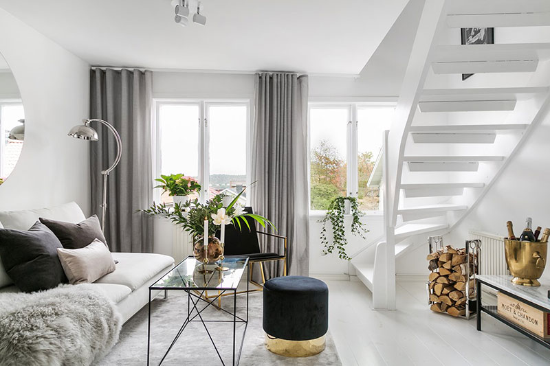 斯德哥尔摩郊区小型复式公寓设计-1