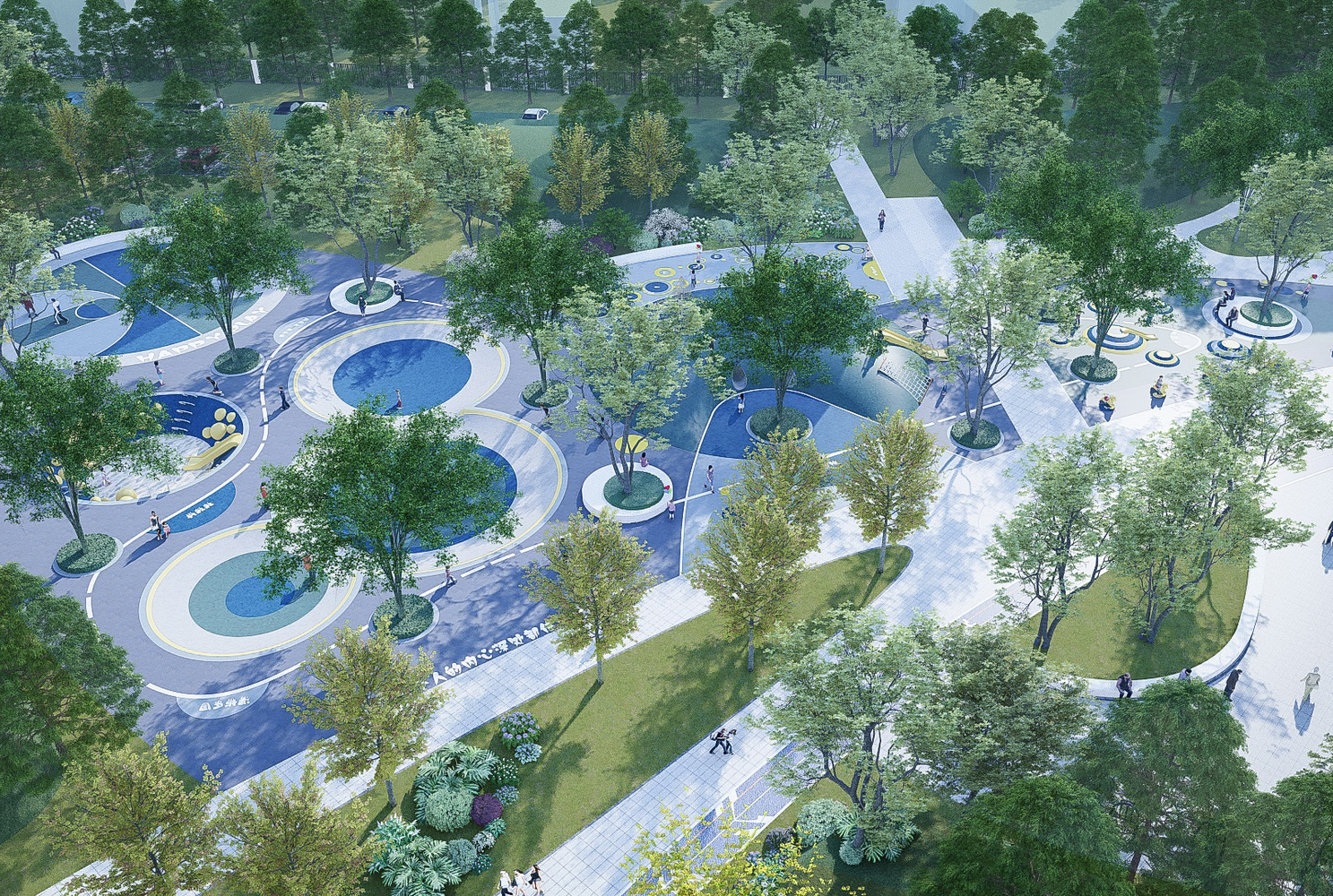 南湖公园景观SU模型-3