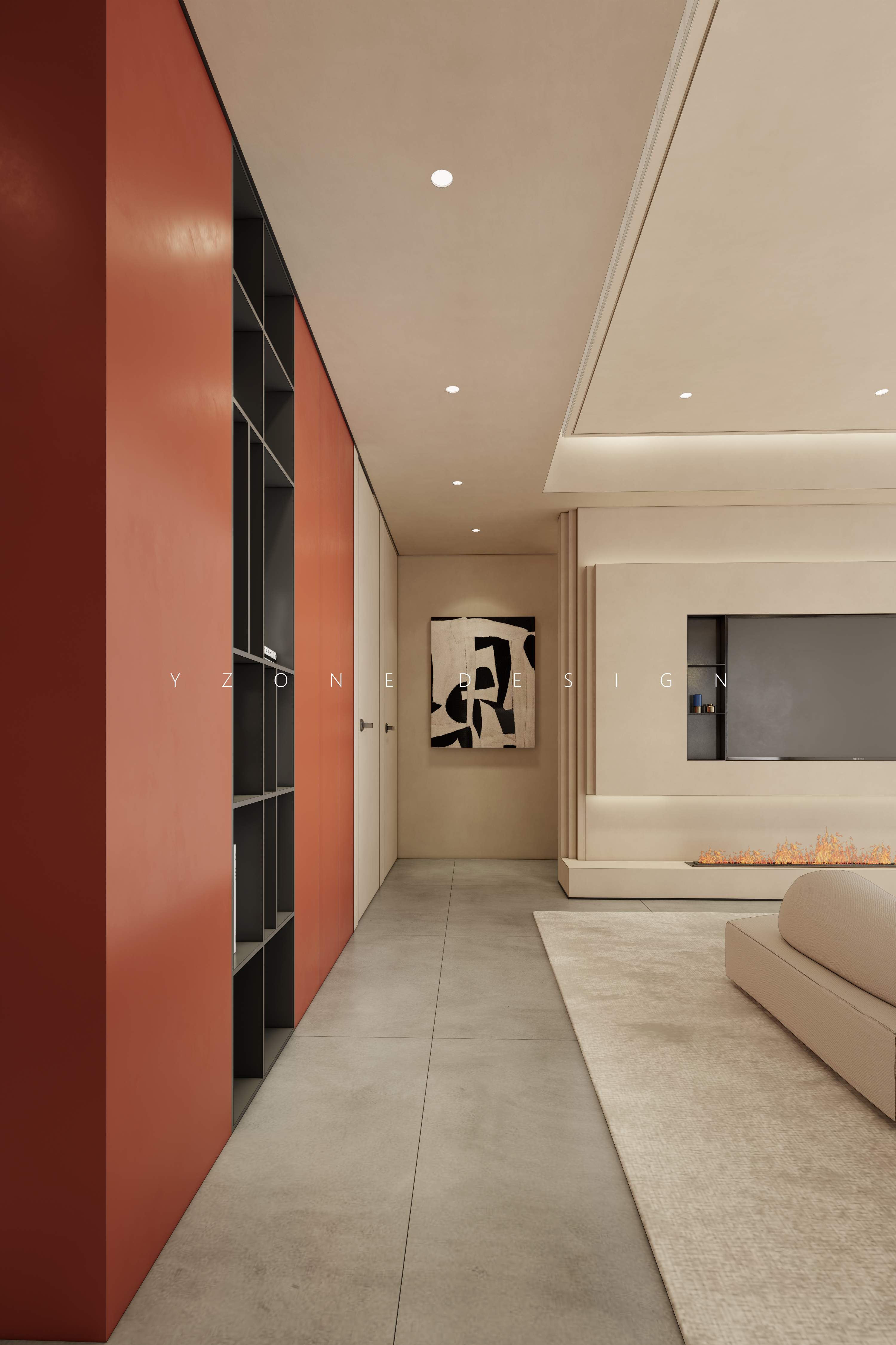 思绪重组红与黑的构建丨中国广州丨YZONE DESIGN-6