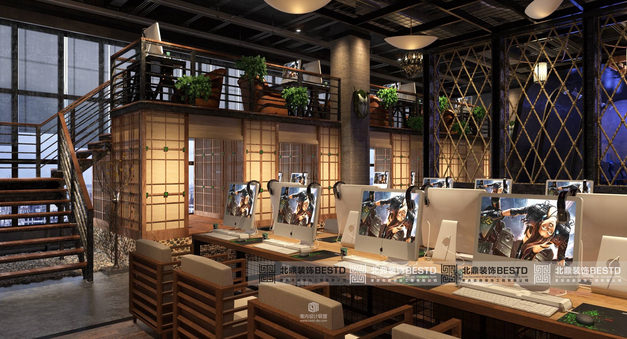 广州网吧装修网咖设计--东莞网咖装修设计案例-2