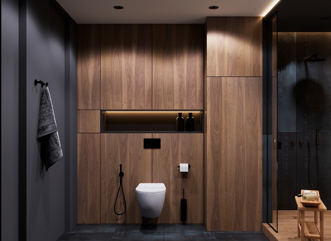 Studio | Buro2D 俄罗斯 黑色公寓-28