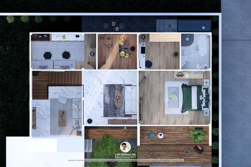 P 894 บ้านนอร์ดิก2ชั้น(北欧风格两层房屋)-13