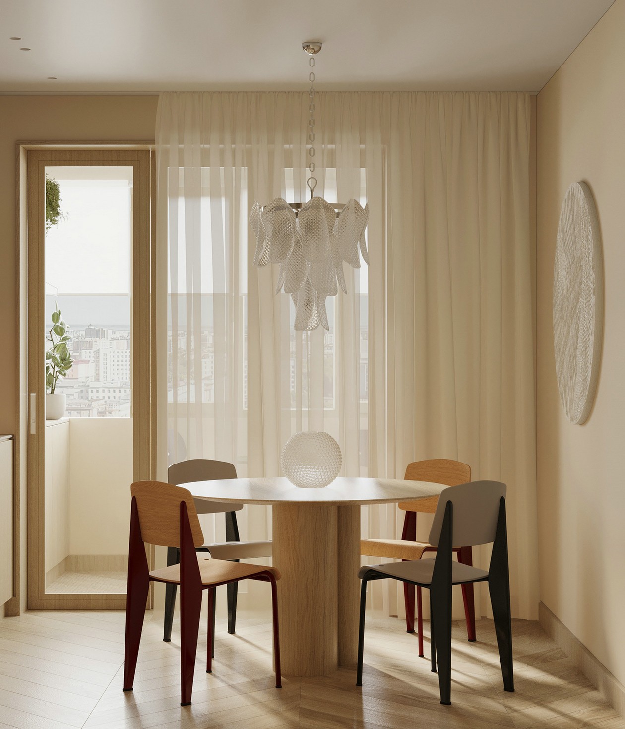 多彩色系小空间公寓设计 新时代的浪漫风情，邂逅都市自然-9