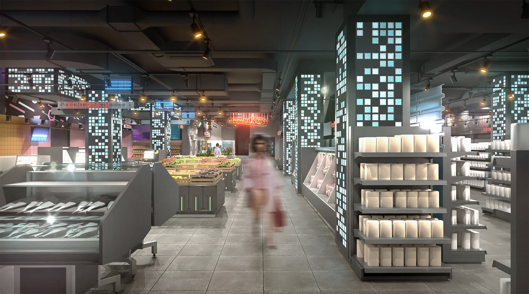 超市希尔波·赛博朋克丨O.S.A.-23