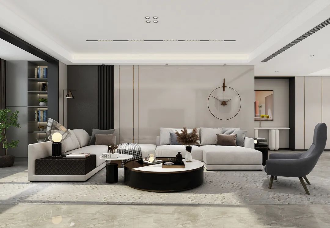 现代轻奢两房设计丨中国泉州丨华浔品味装饰-18