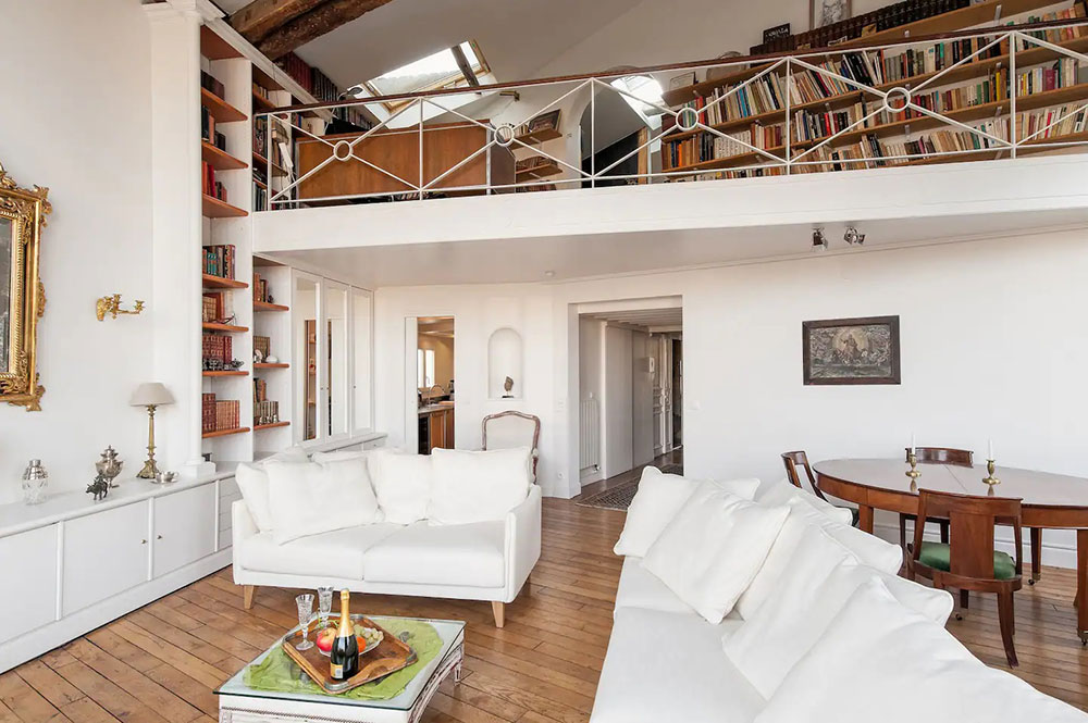 迷人的白色阁楼可俯瞰巴黎的圣心大教堂-8