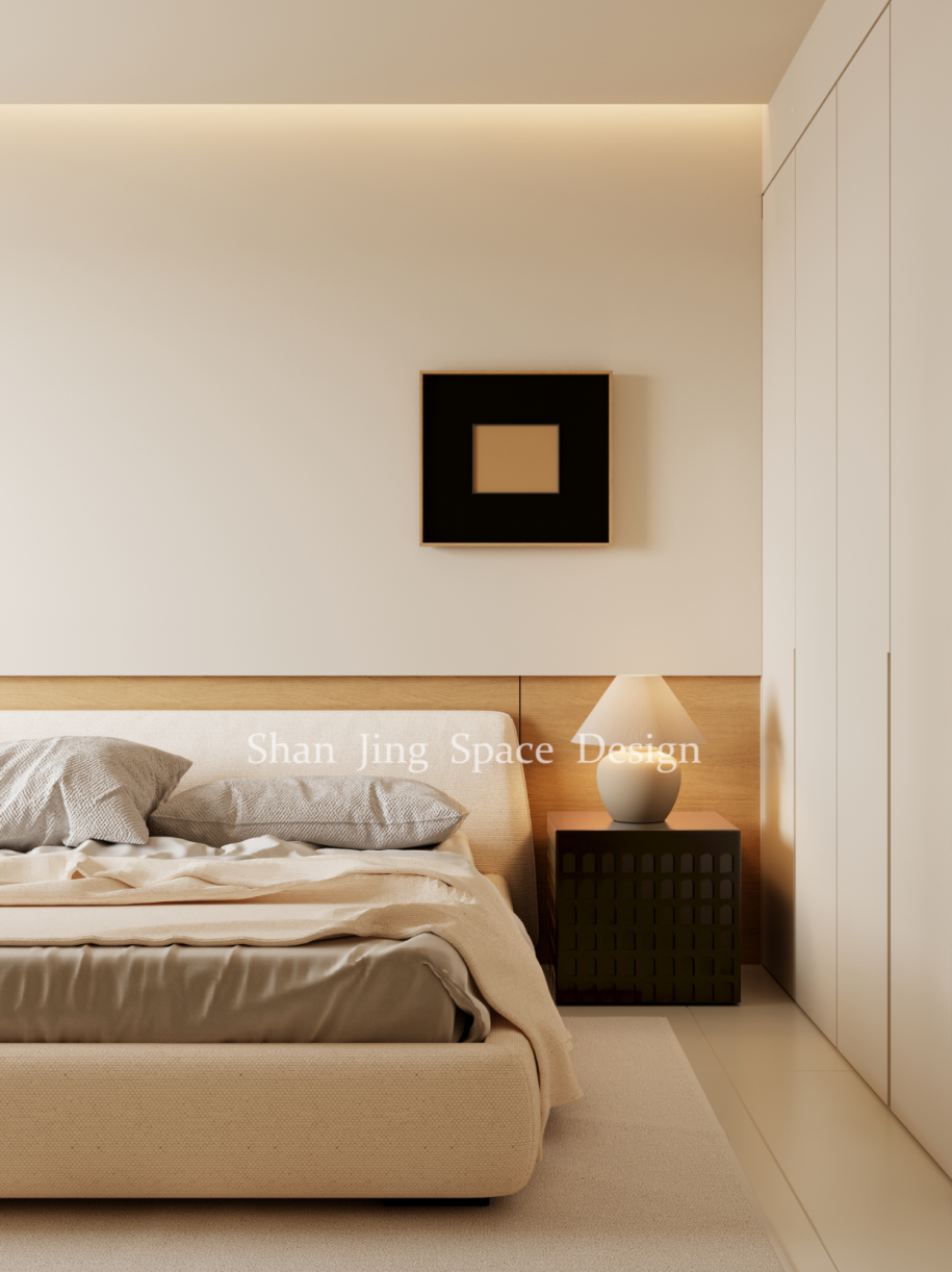 山境空间新案| 柔光之境：现代原木奶油风的治愈叙事-69