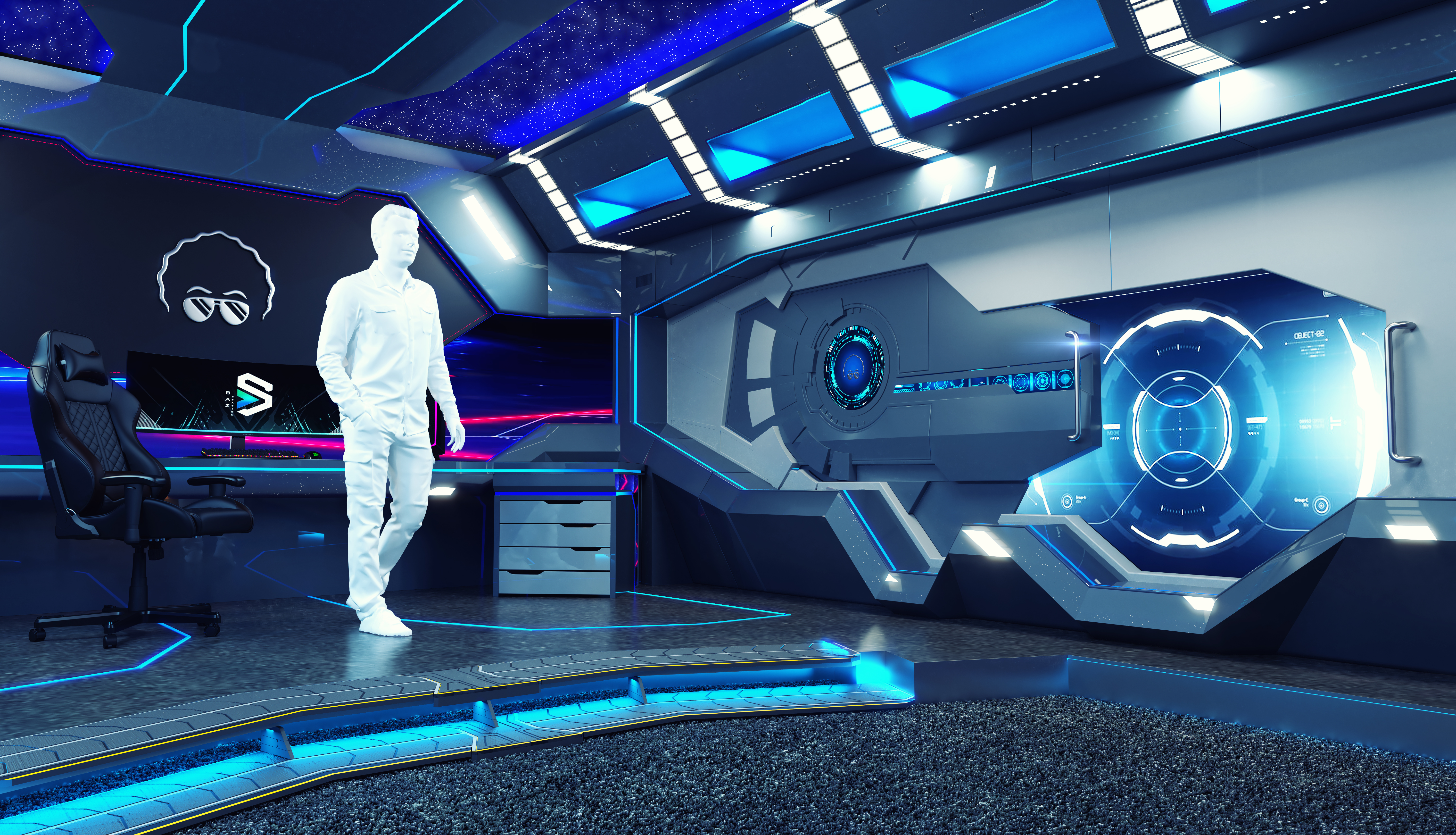 aboflah 太空飞船主题房间设计-5