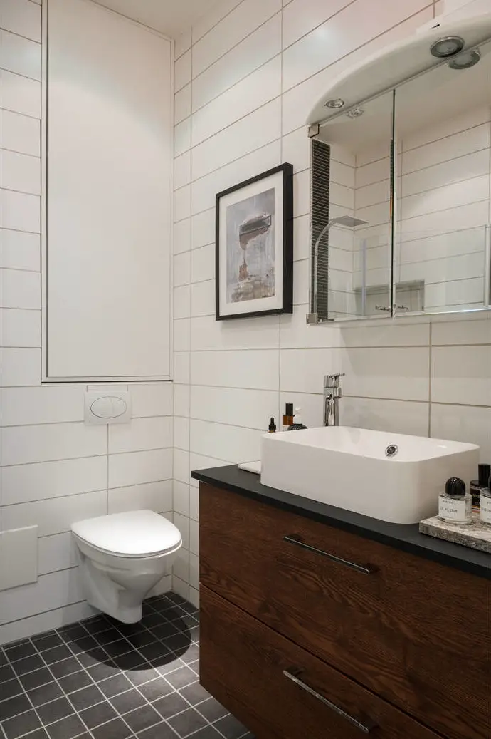 瑞典 19 世纪公寓设计翻新，展现温馨绿色调-21