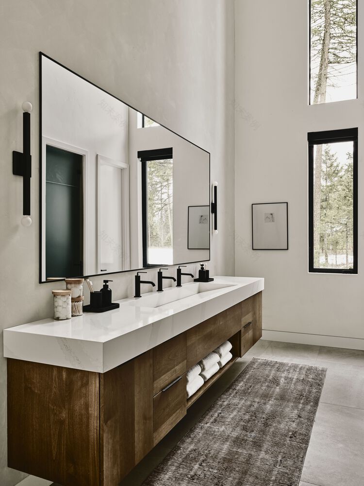 冰川纵横交错山脉灵感度假屋设计丨美国蒙大拿丨蒙大拿州建筑师卡文 科斯特洛,牧场矿山-26