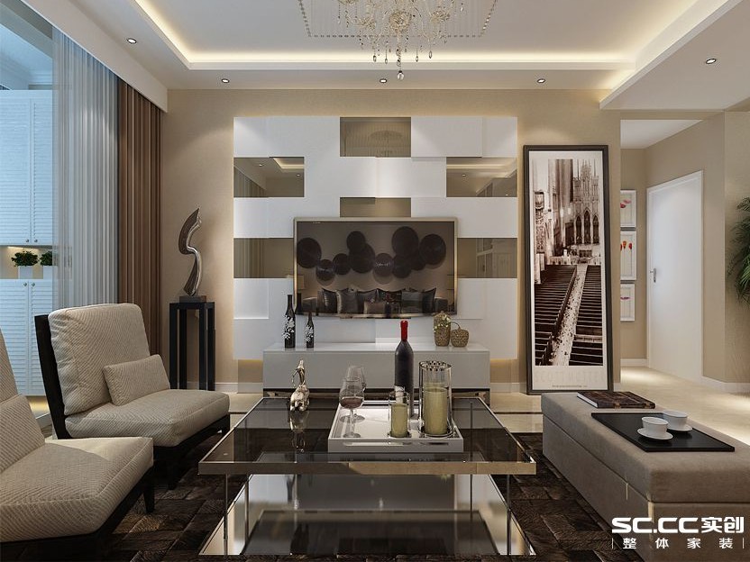 【上海实创装饰】浦江颐城143平三居现代简约风格之家-12