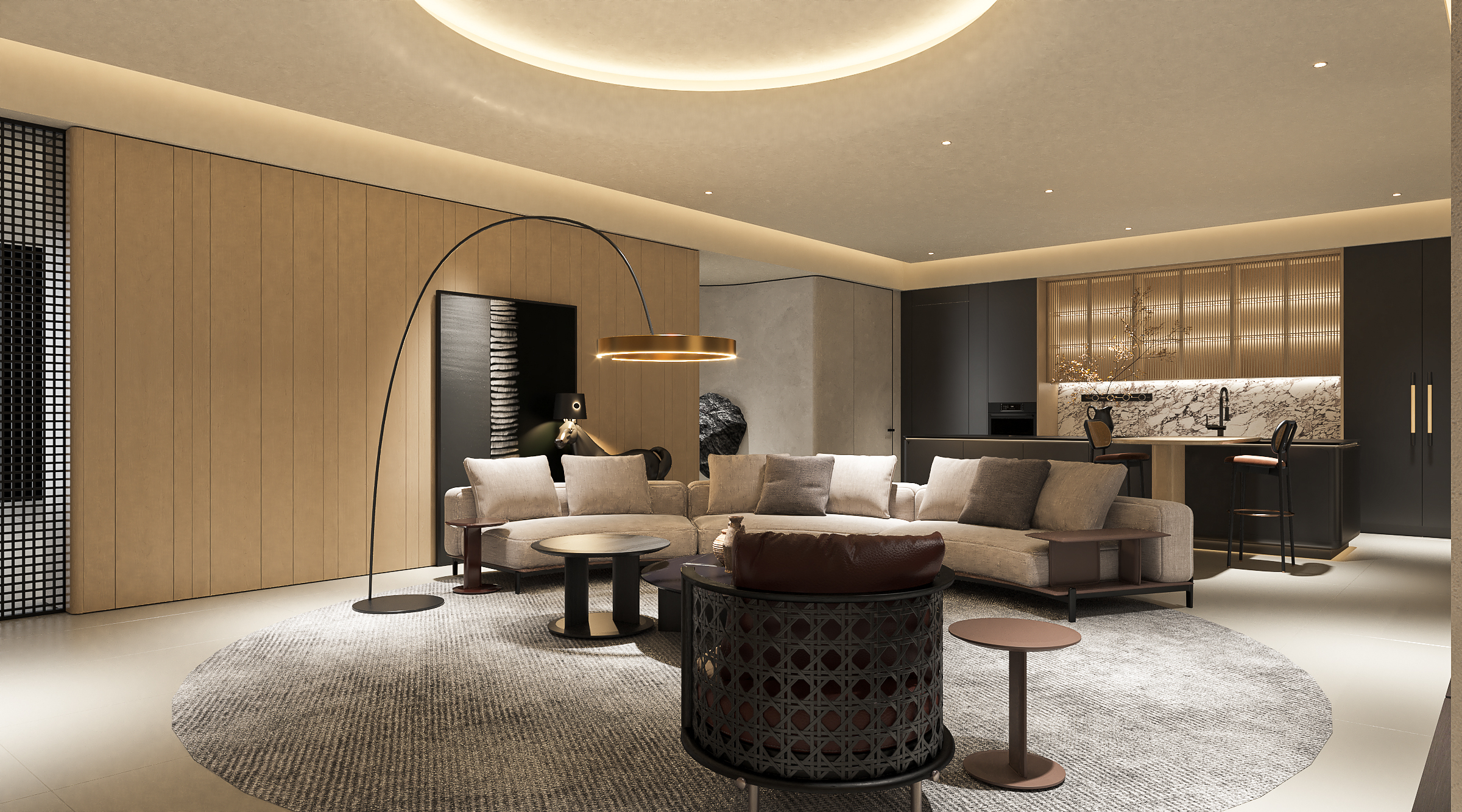 君ONE设计 · 意式高定展厅定制艺术级生活场景-5