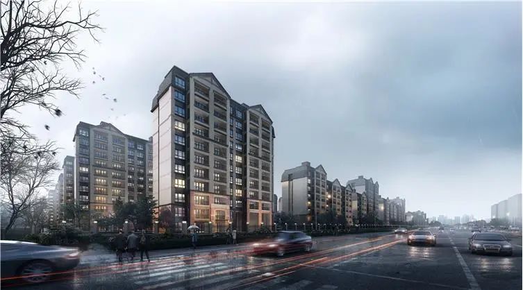 万科荣成云图——城市白夜童话的都铎风格室内设计-15